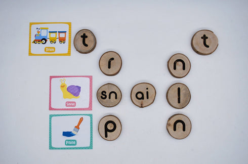 QTOYS - Wooden Phonogram Learning Kit 1